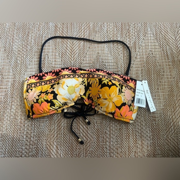 sunshine 79 Other - Sunshine 79 Women's Flow Pow Bandeau Bra Swimsuit Top, Size 10, NWT